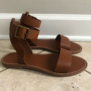 Madewell “The Boardwalk” Ankle Strap Sandal